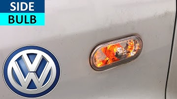 How to replace side wing indicator bulb on VW T5 - VW T5 Side indicator removal