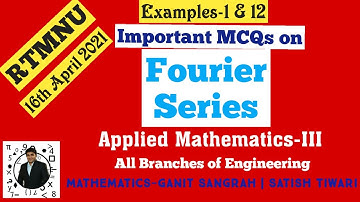 MCQ on Fourier Series | Ex. 1 to 12