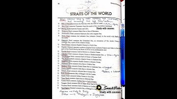 #important Straits of the world 🌎#gk #ppsc #pms #fpsc #mcqs