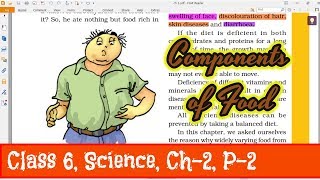 CLASS 6 SCIENCE CHAPTER  2, Part 2 [NCERT] (Explained in hindi) CBSE/UPSC | Components of Food