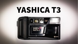 Yashica T3 35mm film camera point and shoot with Carl zeiss review / load film/batterie/rewind film