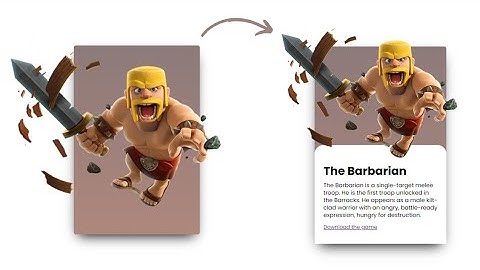 Creative clash of clans card design - Using HTML & CSS tutorial