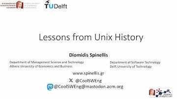 SREcon24 Europe/Middle East/Africa - Lessons from Unix History
