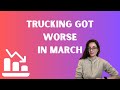 Comparing trucking in february to march 2024 market bankruptcies and bad decisions