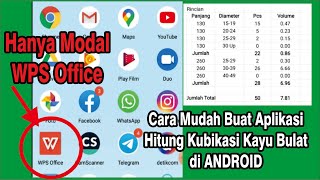 Cara Mudah Membuat Aplikasi Android Untuk Menghitung Kubikasi Kayu Bulat screenshot 4