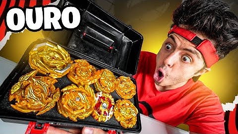 COMPLETEI A COLEÇÃO DE BEYBLADES LENDÁRIAS DE OURO!