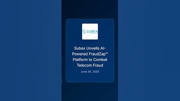 Subex Unveils AI-Powered FraudZap™ Platform to Combat Telecom Fraud #stockstowatch #makeinindia