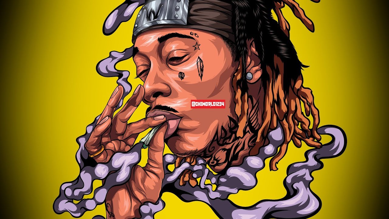 wiz khalifa smoking drawing