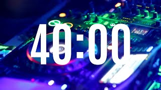 40 Minute Timer With Energetic Electro Music // 40 Minute Upbeat Timer