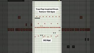 Trap Electro Pop Drum Pattern 160 BPM