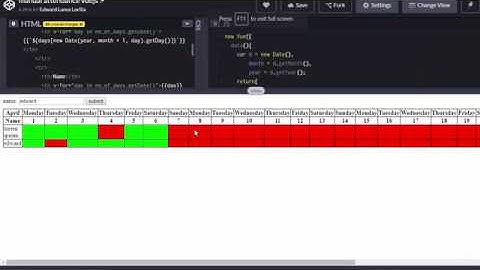 manual attendance vuejs