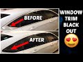 How To Black Out Chrome Window Trim - Vinyl Wrap + Knifeless Tape