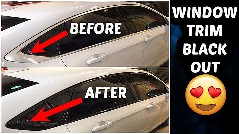 How To Black Out Chrome Window Trim - Vinyl Wrap + Knifeless Tape