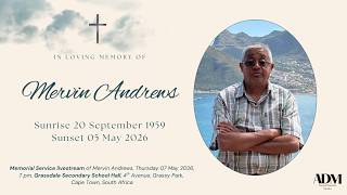 Memorial Service Livestream of Mervin Andrews 07/05/26
