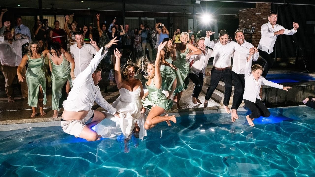 Zach and Steph's Wedding Pool Party