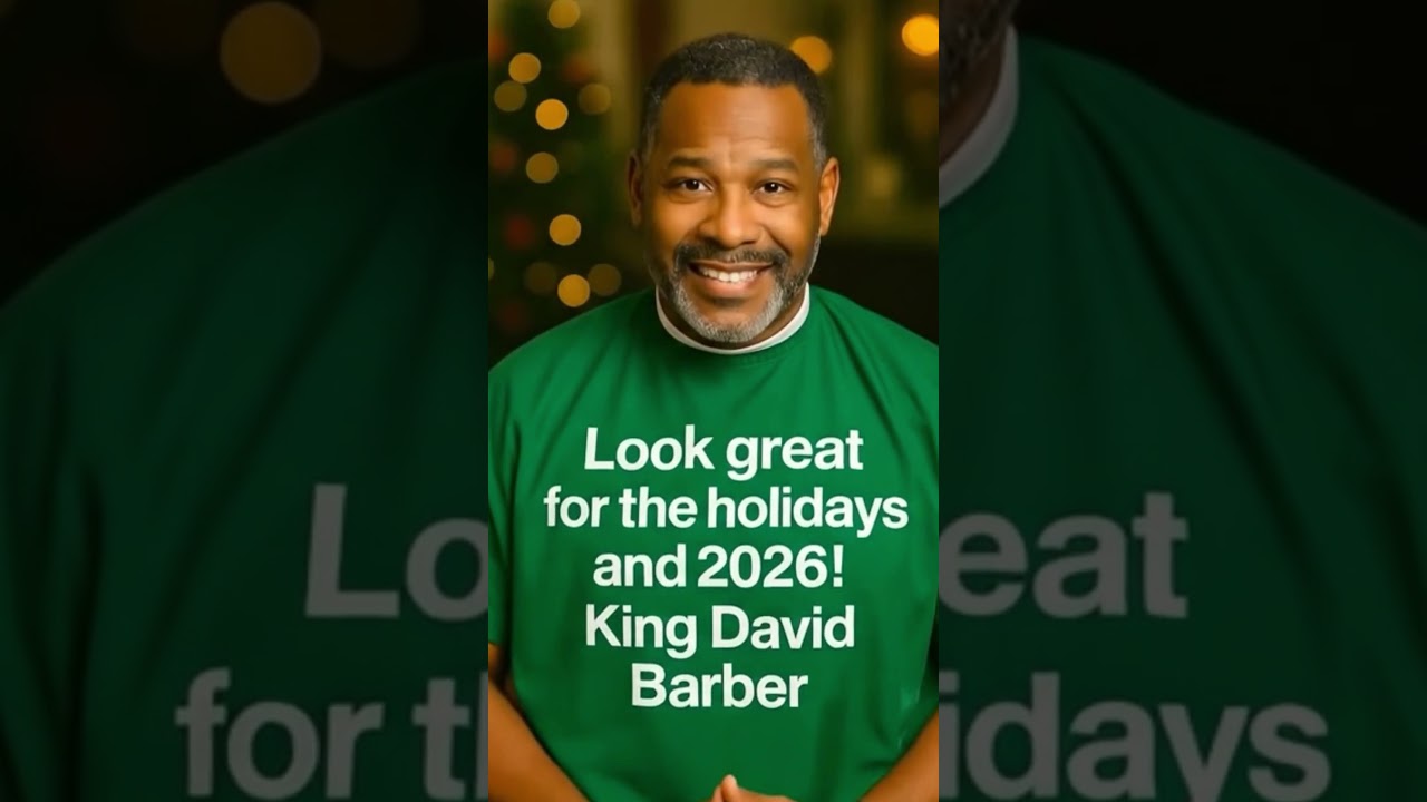 Holiday fresh black glow up owning the season holiday haircuts holiday barber near me  King David