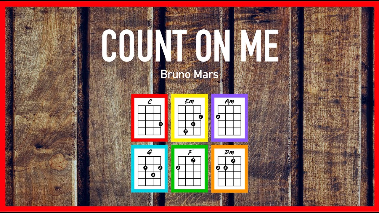Count On Me Bruno Mars Ukulele Cover Play Along Youtube