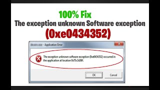The Exception Unknown Software Exception (0xe0434352) in windows 10/8/7 screenshot 4