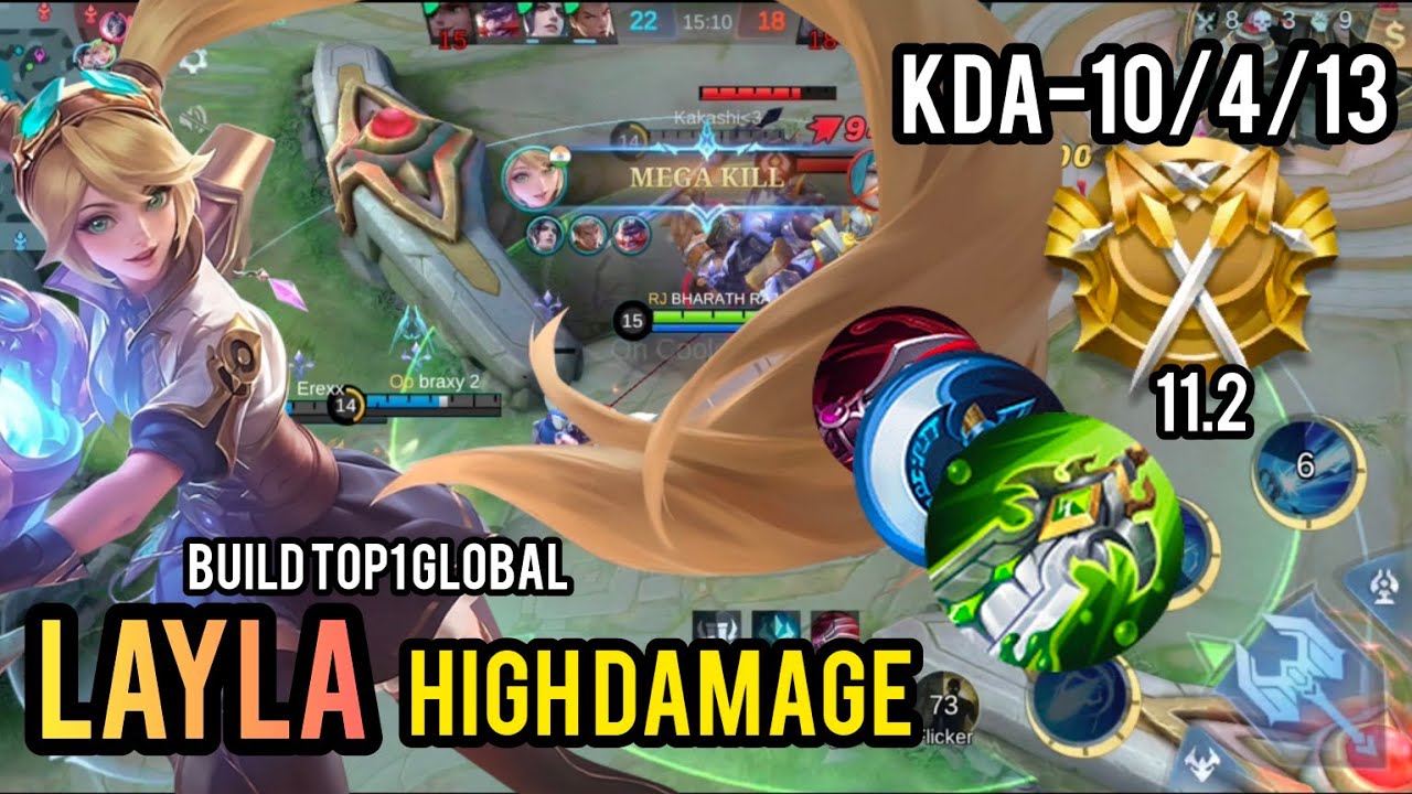 Layla insane damage and attack speed #mlbb #layla - YouTube