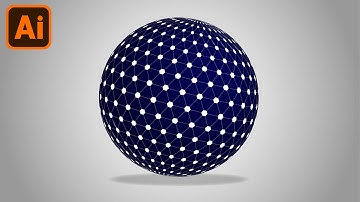 3D Spherical Tesseract Shape Design | Adobe Illustrator CC Tutorial