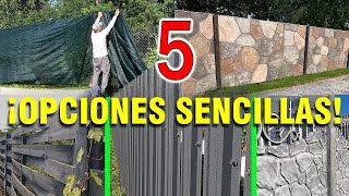Haz tu propia cerca: ¡5 ideas súper fáciles para construirla tú mismo!