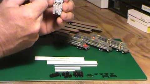 N scale Flat Bed Trailers Scratch Built 002.MPG