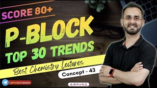 JEE 2022: P-Block Top 30 Trends | Score 80+ | 50 Concepts Series -Concept 43 | Canvas | Paaras Sir