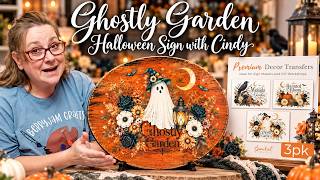 Details Ghostly Garden Halloween Sign 👻 | Easy Midnight Garden Rub-On Transfer Craft News