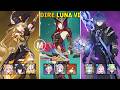 C2 Navia &amp; C2 Chasca &amp; C2 Flins - Dire Stygian Onslaught Luna VI Genshin Impact