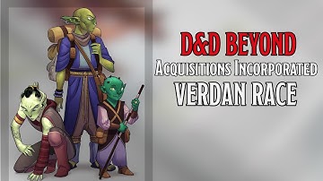 New Playable Race Verdan in 