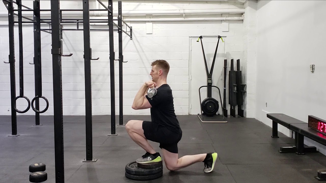Deficit Front Rack Reverse Lunge Iso Hold - YouTube