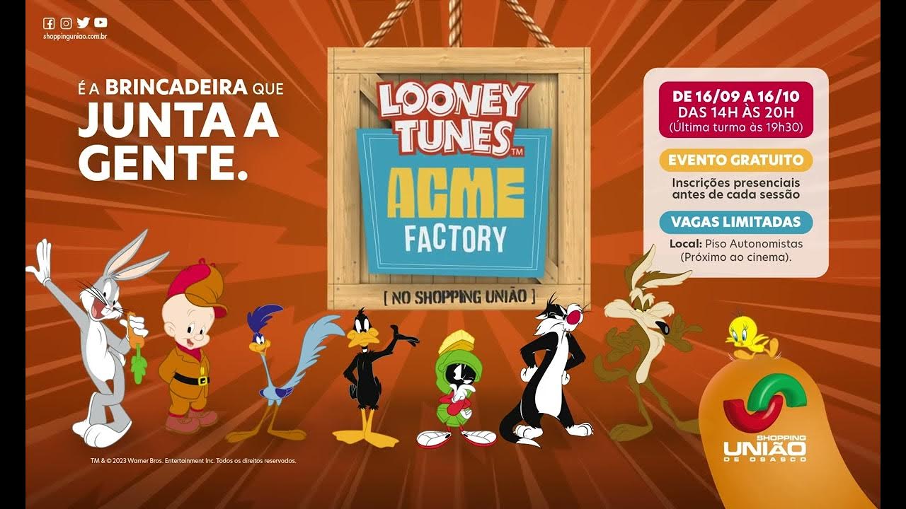 Looney Tunes™ ACME Factory Shopping União YouTube