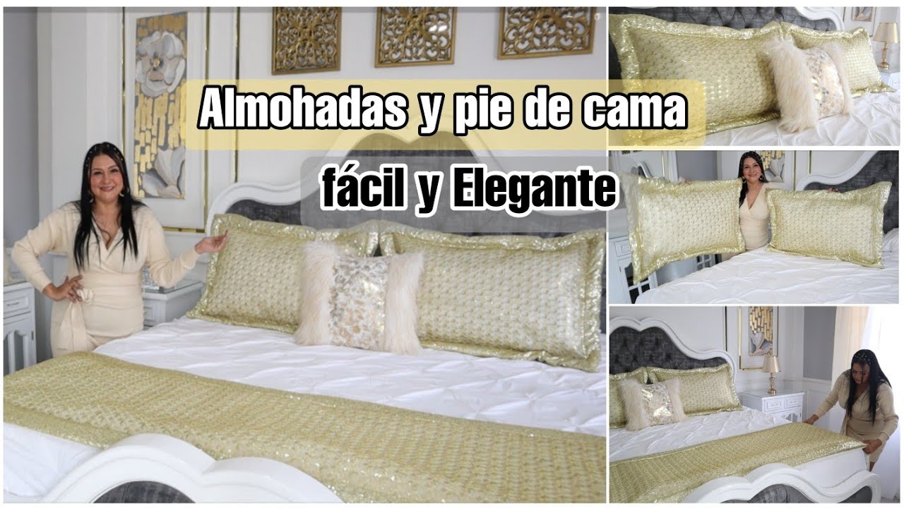 COMO HACER FUNDAS PARA ALMOHADAS FACILES Y ELEGANTES #trending 