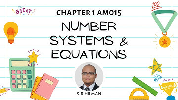 NUMBER SYSTEMS & EQUATIONS | Chapter 1.2 Indices | AM015 Mathematics Account | Part IV