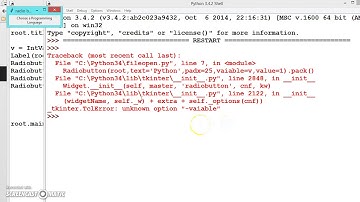 071 Learn python and ruby programming:- Radiobutton example