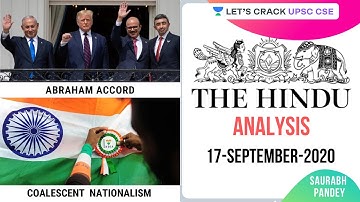 17-September-2020 | The Hindu Newspaper Analysis | Current Affairs for UPSC CSE/IAS | Saurabh Pandey