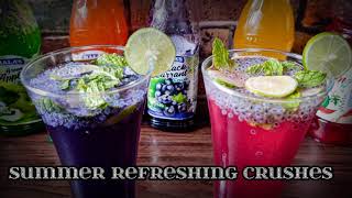 Summer fruit crushes | Refreshing drinks| Mala's brand.