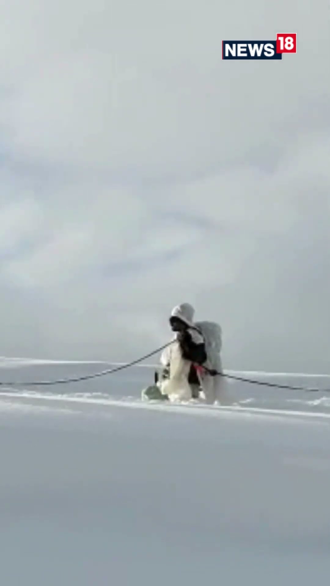 Watch: Our Indian Army Stands Strong In Snow, Visuals Right From Kashmir | N18S #shorts #viral