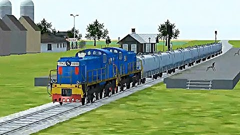 Train Sim - American Midwest Using Lyudinovo TGM3 - Simulasi Kereta Api
