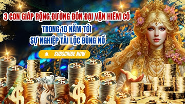 3 CON GIÁP RỘNG ĐƯỜNG ĐÓN ĐẠI VẬN HIẾM CÓ TRONG 10 NĂM TỚI, SỰ NGHIỆP TÀI LỘC BÙNG NỔ | 12 CON GIÁP