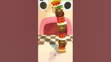Burger run 3d game short video #gamer #gaming #trending #burgerrun #shorts #funny