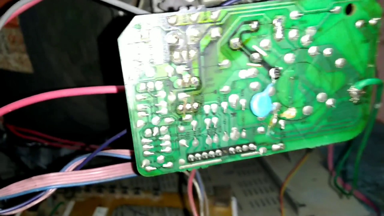 Videocon tv picture tube repair, modular bord set. YouTube