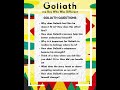 Goliath by Ximo Abadía Themes and Questions  #childrensliterature