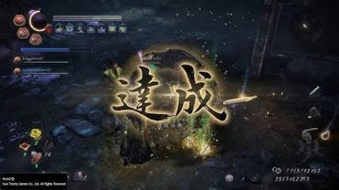 仁王２: Yokai Shift combo madness against Mezuki with a partner level lower than 300 in DOTN
