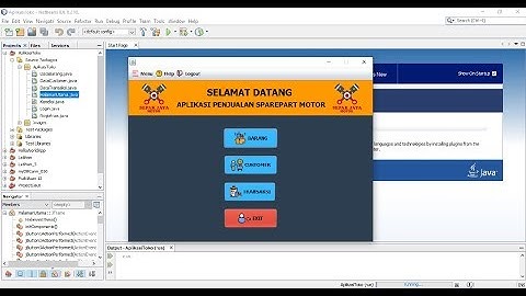DEMO APLIKASI PENJUALAN SPAREPART MOTOR BERBASIS JAVA NETBEANS