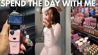 SPEND THE DAY WITH ME | New camera, shopping, nail day, self care + more ✨