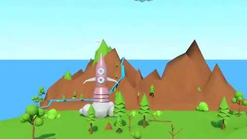 Autodesk Maya | 3D Modeling & Rendering - Floating Island