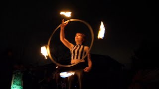 Two Minutes of Fire Hoop Flow with @FryreFairyy