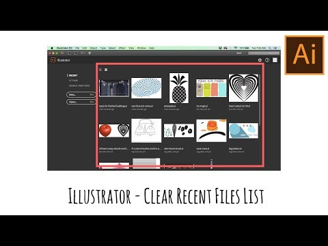 Illustrator CC - Remove files from the recent file list