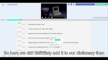 Taption Tutorial: Using [Replace All] and [Personal Dictionary] to increase the accuracy.